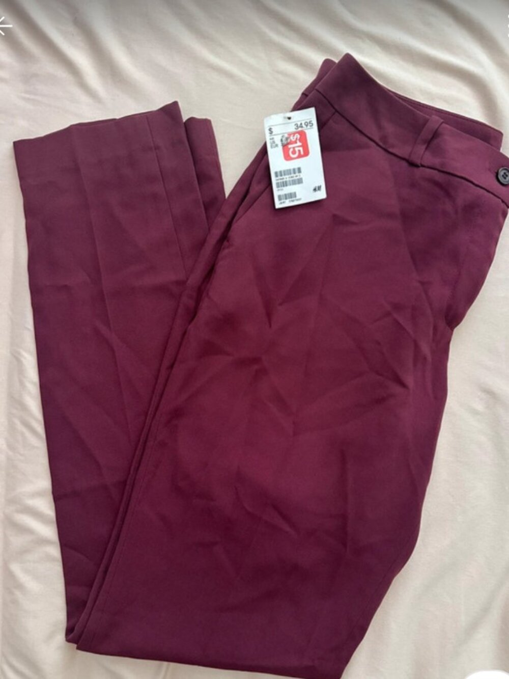 H&M Burgundy Slacks - Size 8